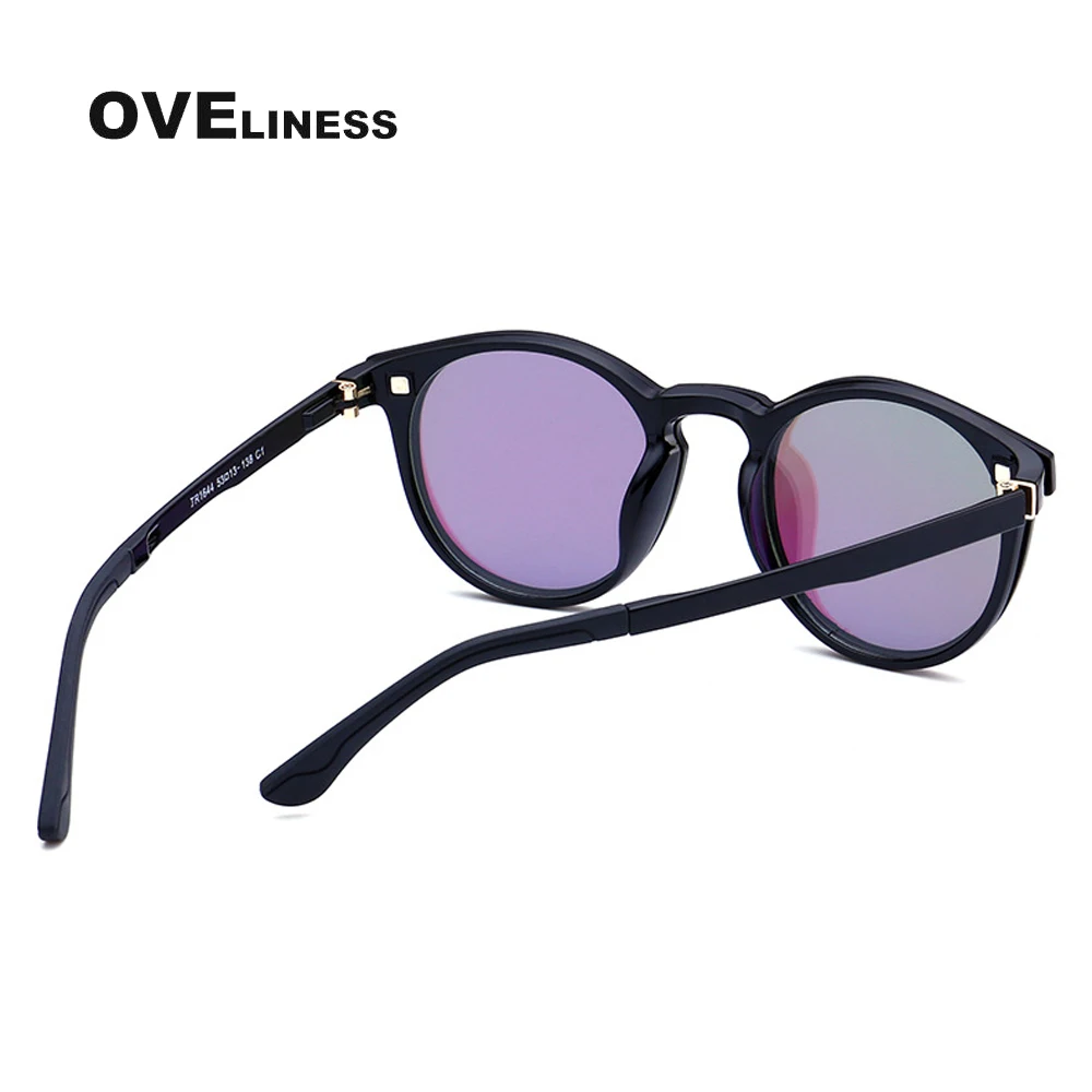 TR90 оптические очки по рецепту Близорукость круглые оправа для мужчин и женщин