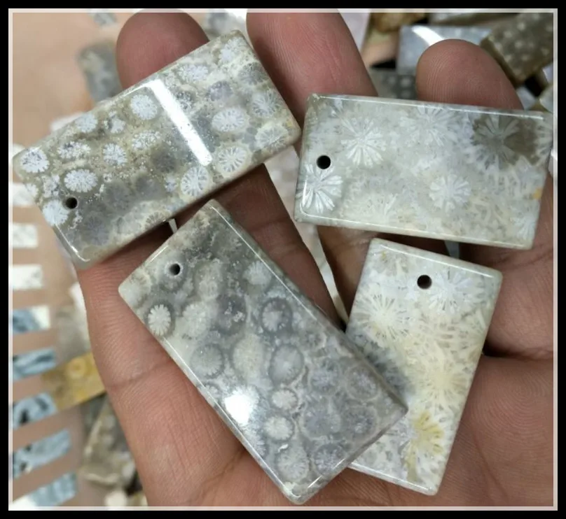 Подвески из натурального драгоценного камня женские кулоны прямоугольной формы