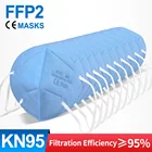 Blue KN95, маска ffp2многоразового использования FFP2, маска FPP2, маска с фильтром FPP2, маска для лица Mondkapjes FFP2mask CE