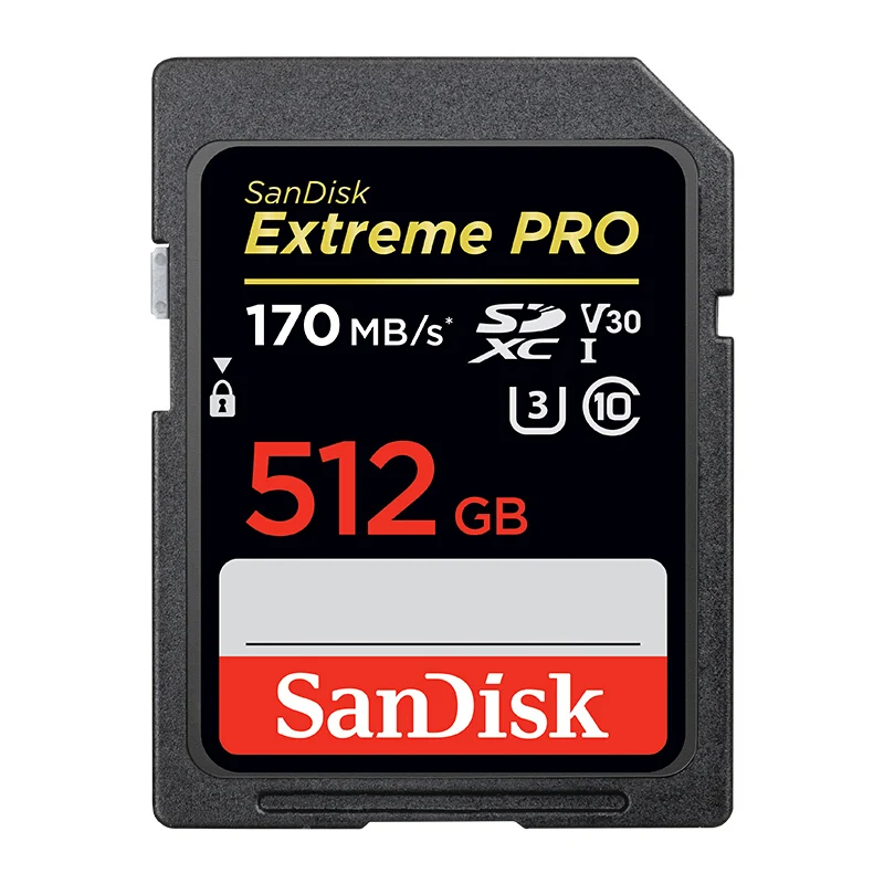 SD-Карта SanDisk SDHC 64 ГБ 128 256 SDXC флэш-карта памяти класса 10 U3 для цифровой камеры |