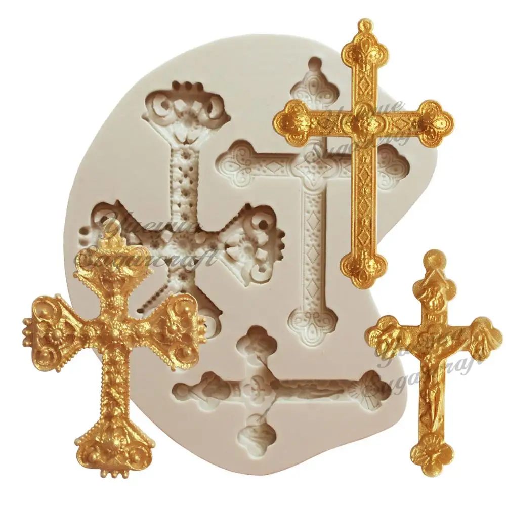 Yueyue Sugarcraft крест силиконовая форма помадка форма для украшения торта инструменты форма для шоколадной мастики