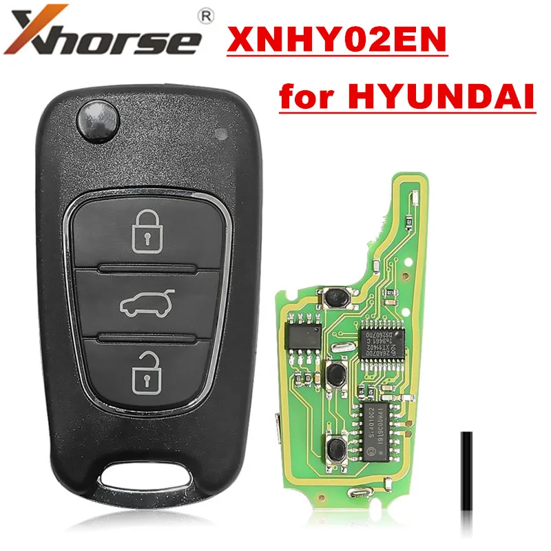Беспроводной универсальный пульт дистанционного управления XHORSE XNHY02EN для HYUNDAI Flip