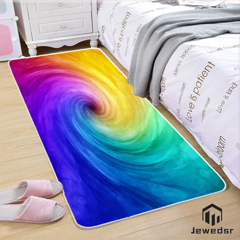 

Colorful rainbow foam dream bedroom floor kitchen bathroom floor corridor living room entrance door inside and outside carpet