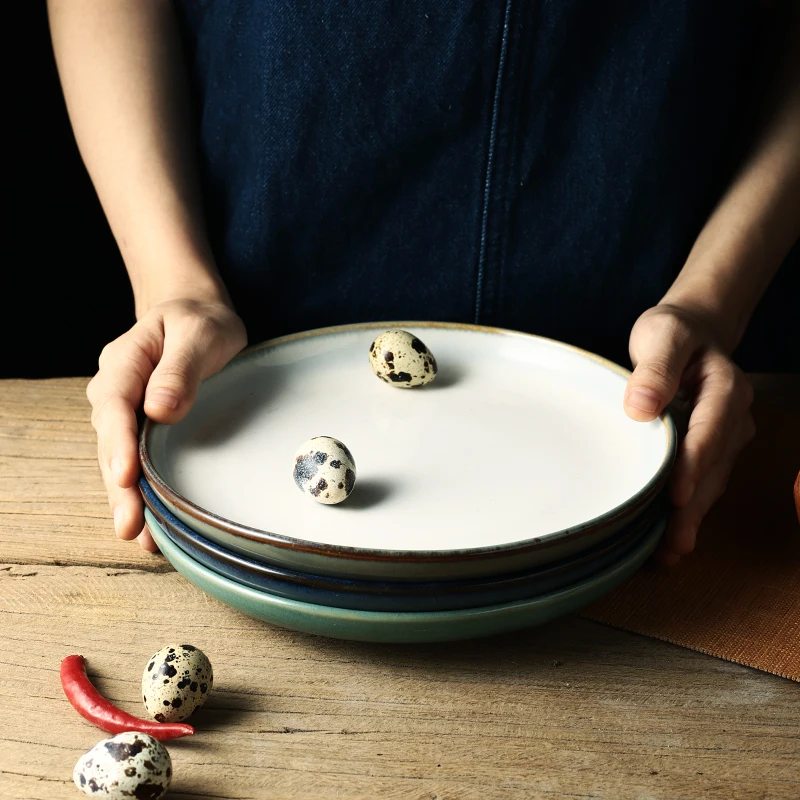 Японская керамическая тарелка RUX для мастерской десертная стейка салата набор