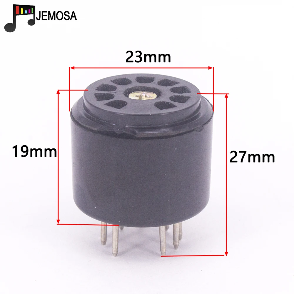 2PCS Bakelite 9pin Vacuum Tube Socket Test For 6DJ8 12AX7 ECC83 12AU7 ECC82 EF86 6922 Audio Amplifier HIFI | Электроника