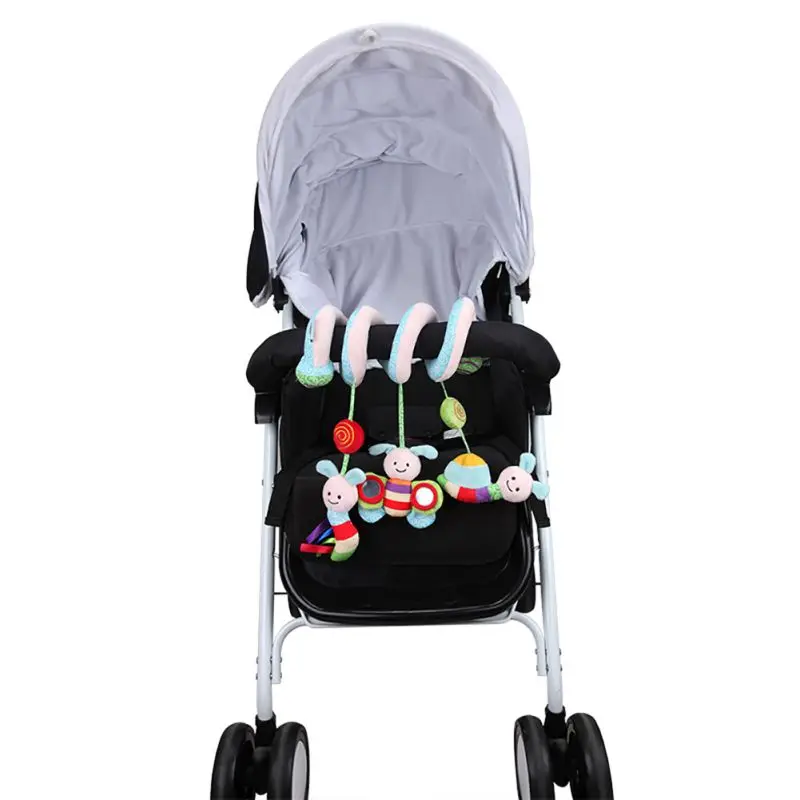 

Baby Rattles Baby Bed Stroller Car Seat Hanging Plush Toy Cute Animal Bee Bear Handbells Toys Bedding Sets New1