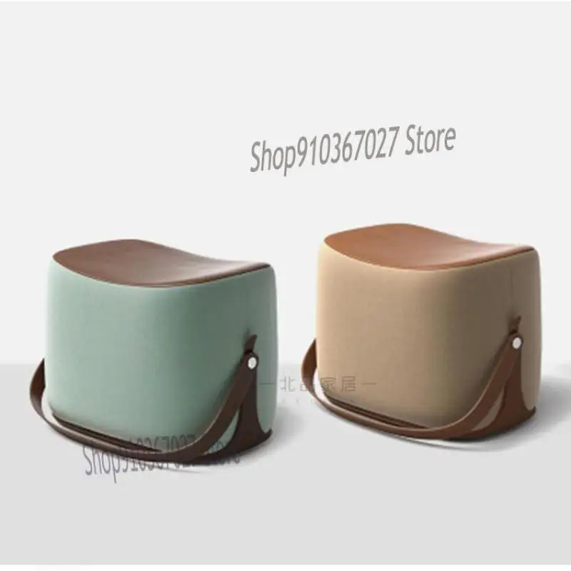 Скандинавский креативный портативный стул Седло простой современный тканевый