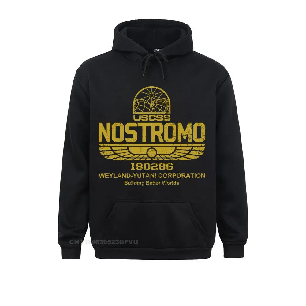 Vintage Aliens Nostromo Gold Logo Sweater Men Round Neck Percent Cotton Women Weyland Yutani Corp New
