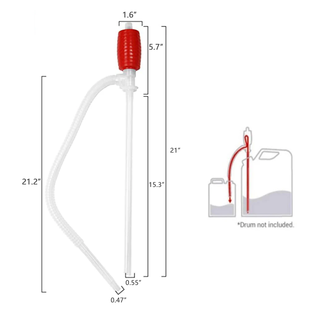 Ручной Сифон для автомобиля грузовика шланг переносной сифонный насос