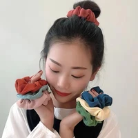 girl cloth art wild fat intestine headband korean style tie head rubber band net red hair accessories