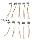 10 шт.лот 4 провода 8 см 616E 4P4C RJ11 Женский переходник для телефона