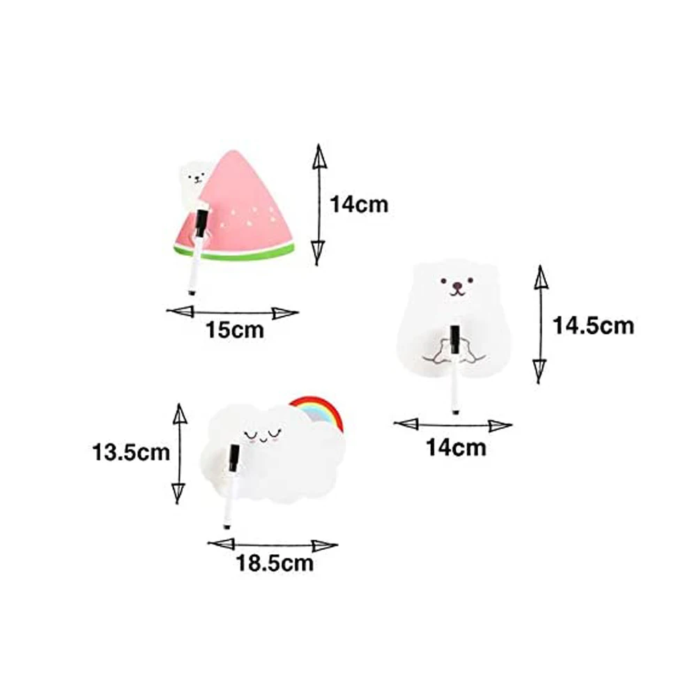 1 компл. Милая перезаписываемая доска для сообщений с ручкой наклейка