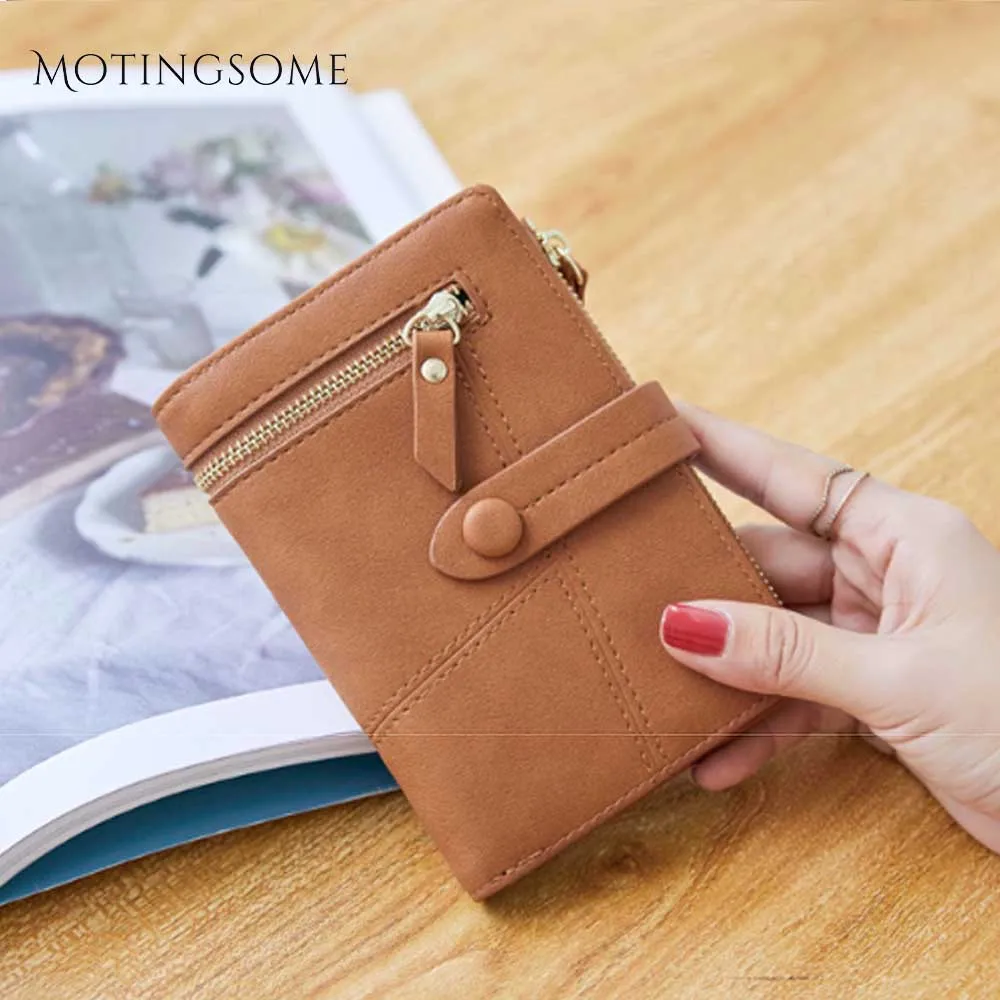 Женские кошельки и тонкие квадратные несколько слоев короткий стиль держатель