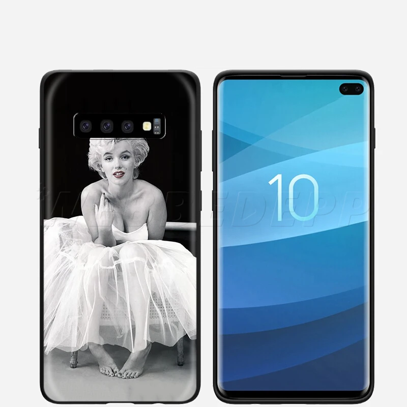 Webbedepp Мэрилин Монро Чехол для samsung Galaxy S7 S8 S9 S10 Edge Plus Note 10 8 9 A10 A20 A30 A40 A50 A60 A70