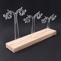 earring stand detachable acrylic earring display storage rack for photography retail store display hook shape