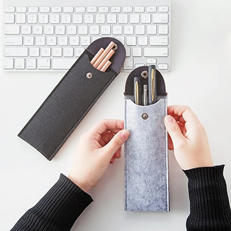 Чехол для карандашей Детские аксессуары учебы простая фетровая сумка ручек