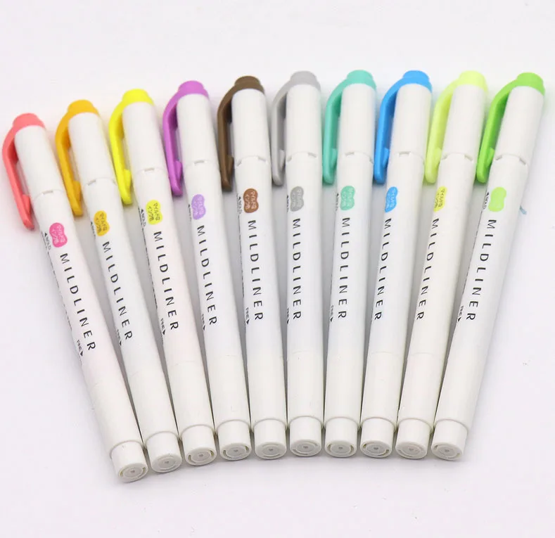 Zebra Mildliner лайнер двухглавый маркер ручка крюк ручка милый арт маркер ручка Zebra Mildliner японские канцелярские товары для рукоделия