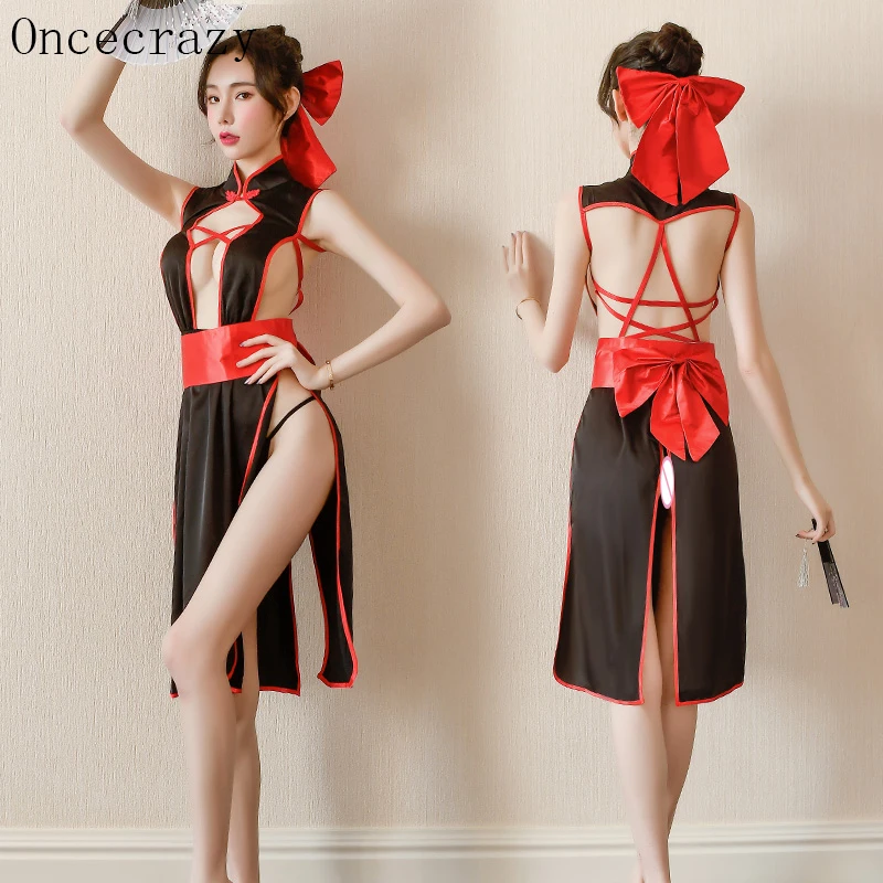 Эротическое нижнее белье oncecxl костюм-кимоно для косплея сексуальное