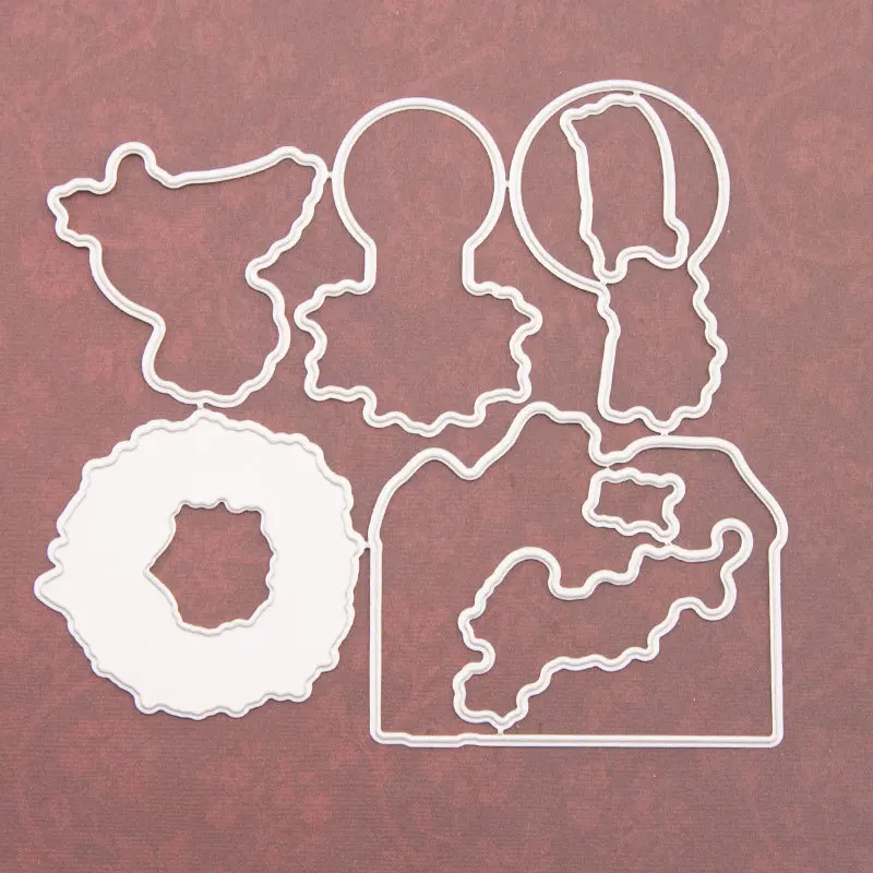 Рождественская свеча птица мир прозрачный силиконовый штамп и режущие штампы