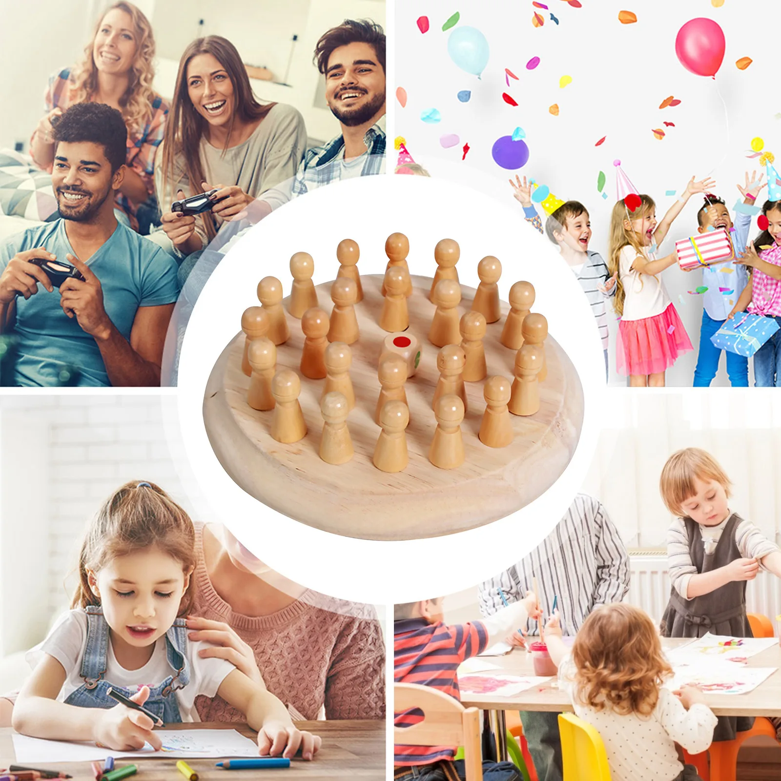 

Matching Games, Memory Match Stick Chess Board Game, Brain Training Toys