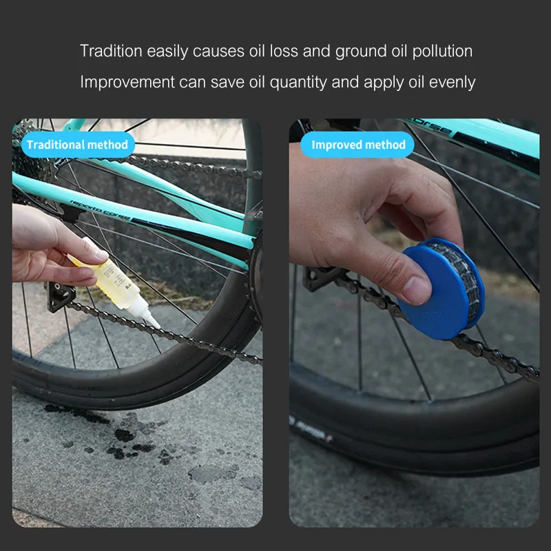 Новая портальная велосипедная цепь смазка из шерстяного масла масленка ролик