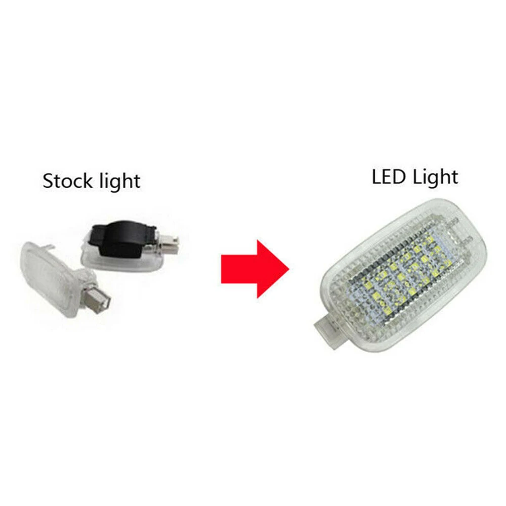 

18 SMD Luggage Light 2pcs 6000K Foot Area Set Side Door White Xenon Auto