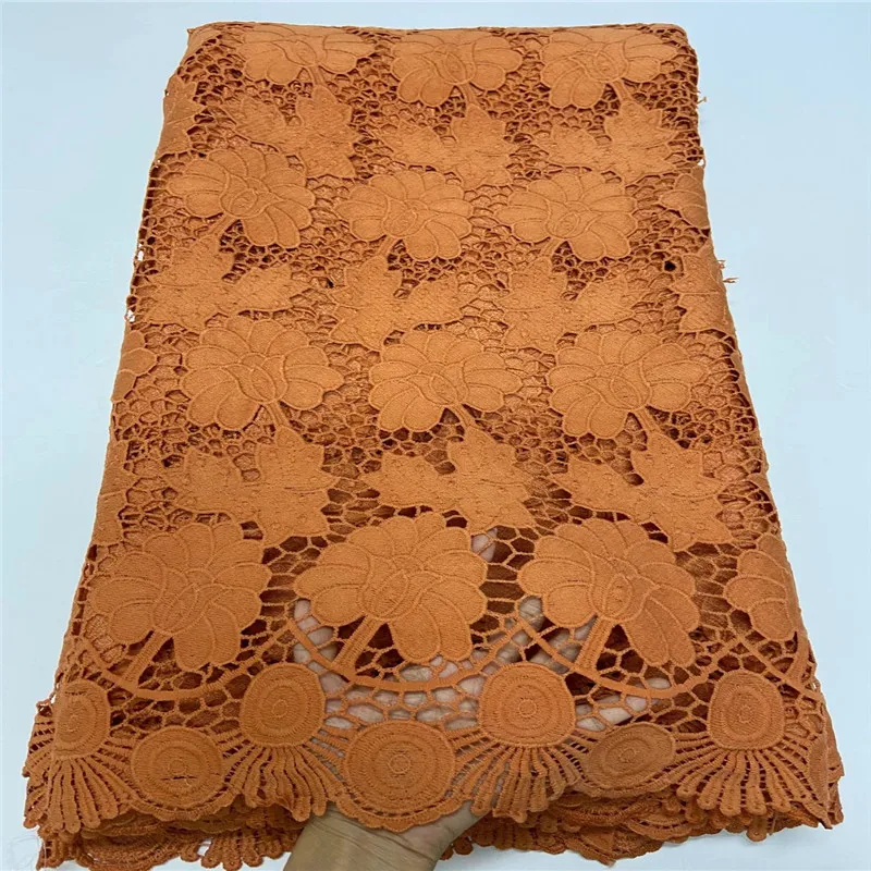 

Madison White High Quality Net Lace French Embroidery Guipure Cord Lace Fabric African Lace Fabric For Nigerian Wedding Party