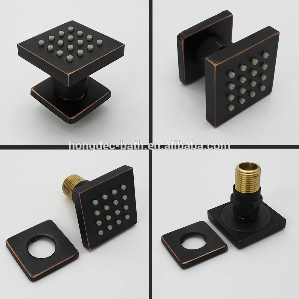 

2019 Homedec 6pcs Brass ORB Finish Body Water Jets Wall Mounted Shower Sprayer Massage Spa Shower Jet nozzle water jet cutting