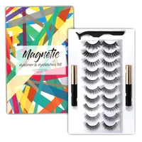 410 pairs magnetic lashes eyeliner magnets kit setwaterproof long lastingpesta%c3%b1as magneticasnatural reusable cils magnetique