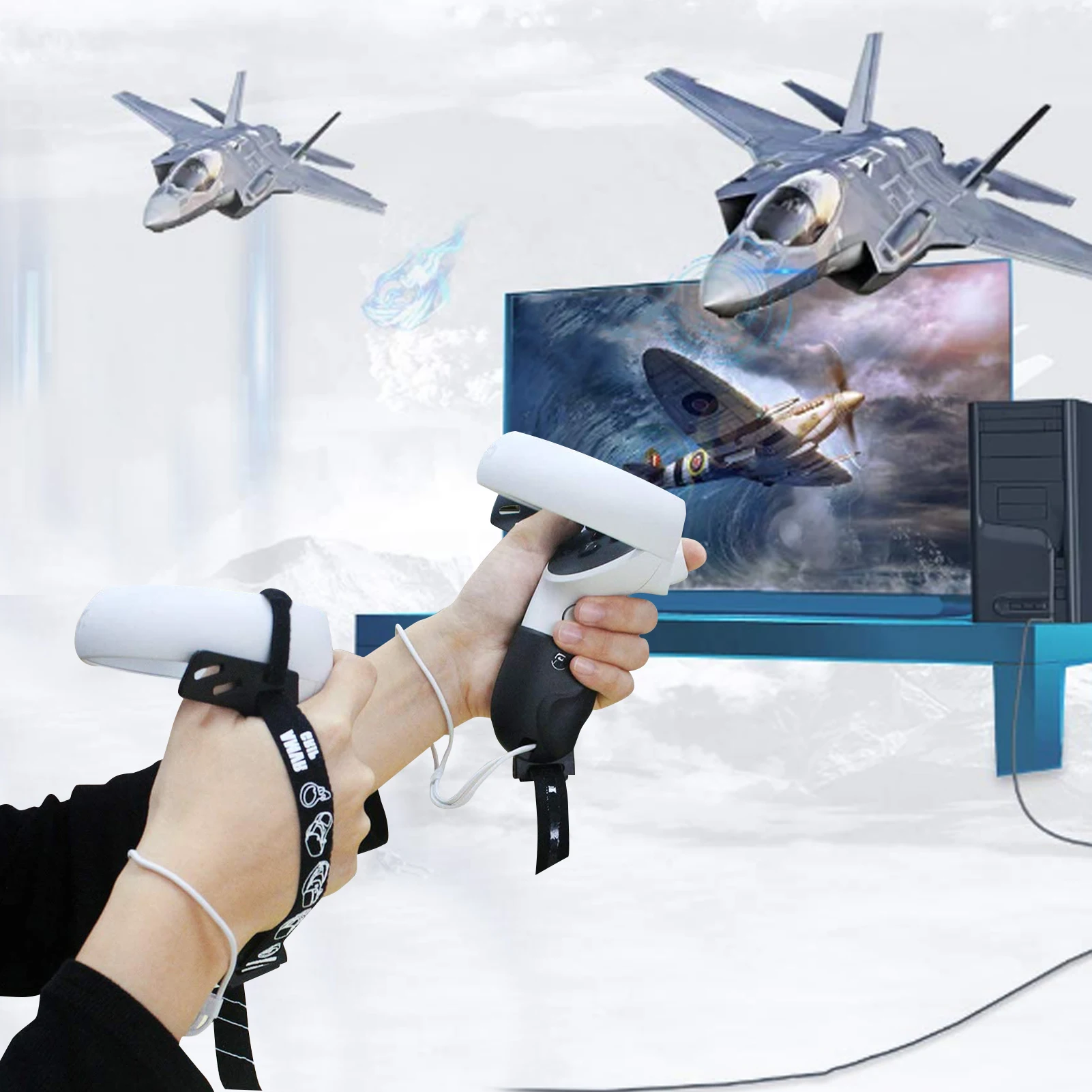 Защитный силиконовый чехол-контроллер для Oculus Quest 2 VR Touch | Электроника