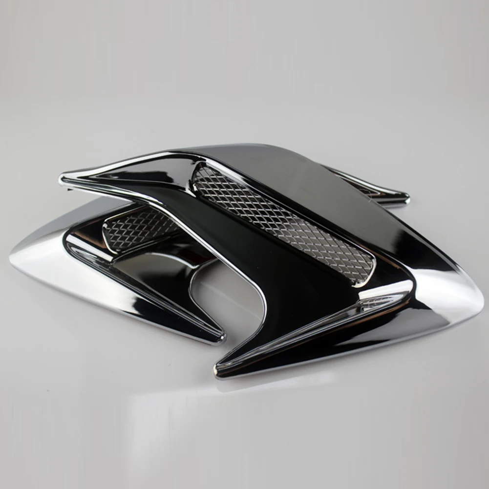 

2pcs Universal Car Side Vent Air Flow Fender Carbon ABS Fiber Intake Sticker Car Styling Side Vents Decoration Accessories