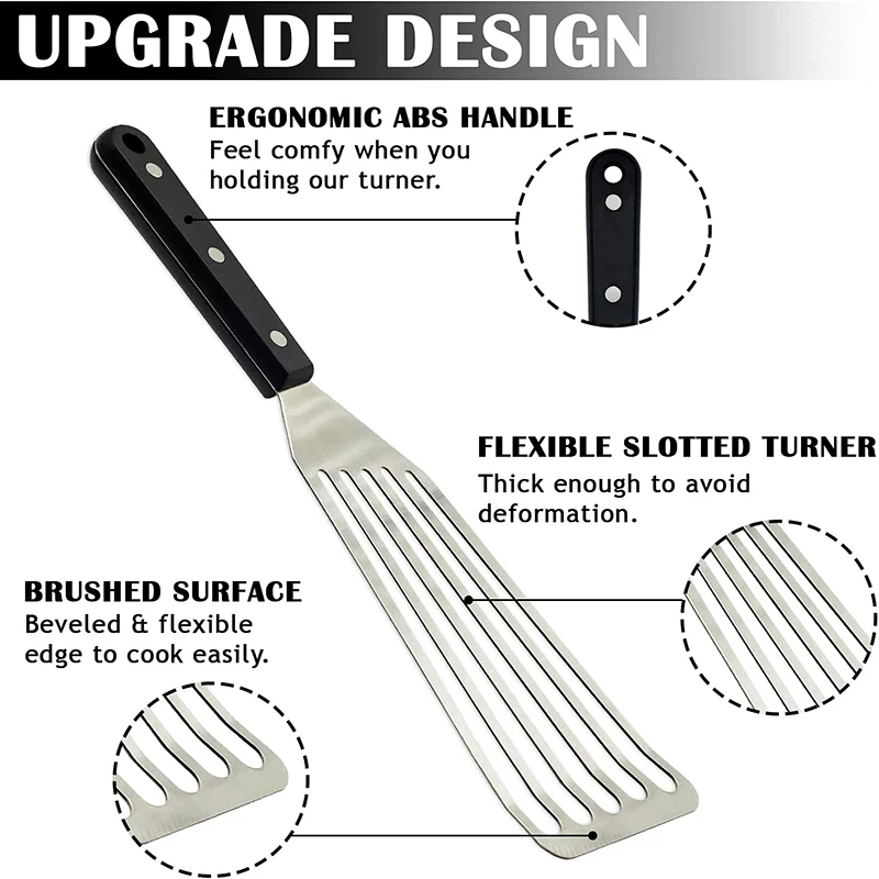 Лопаточка из нержавеющей стали для рыбы металлическое лезвие с быстрой утварью