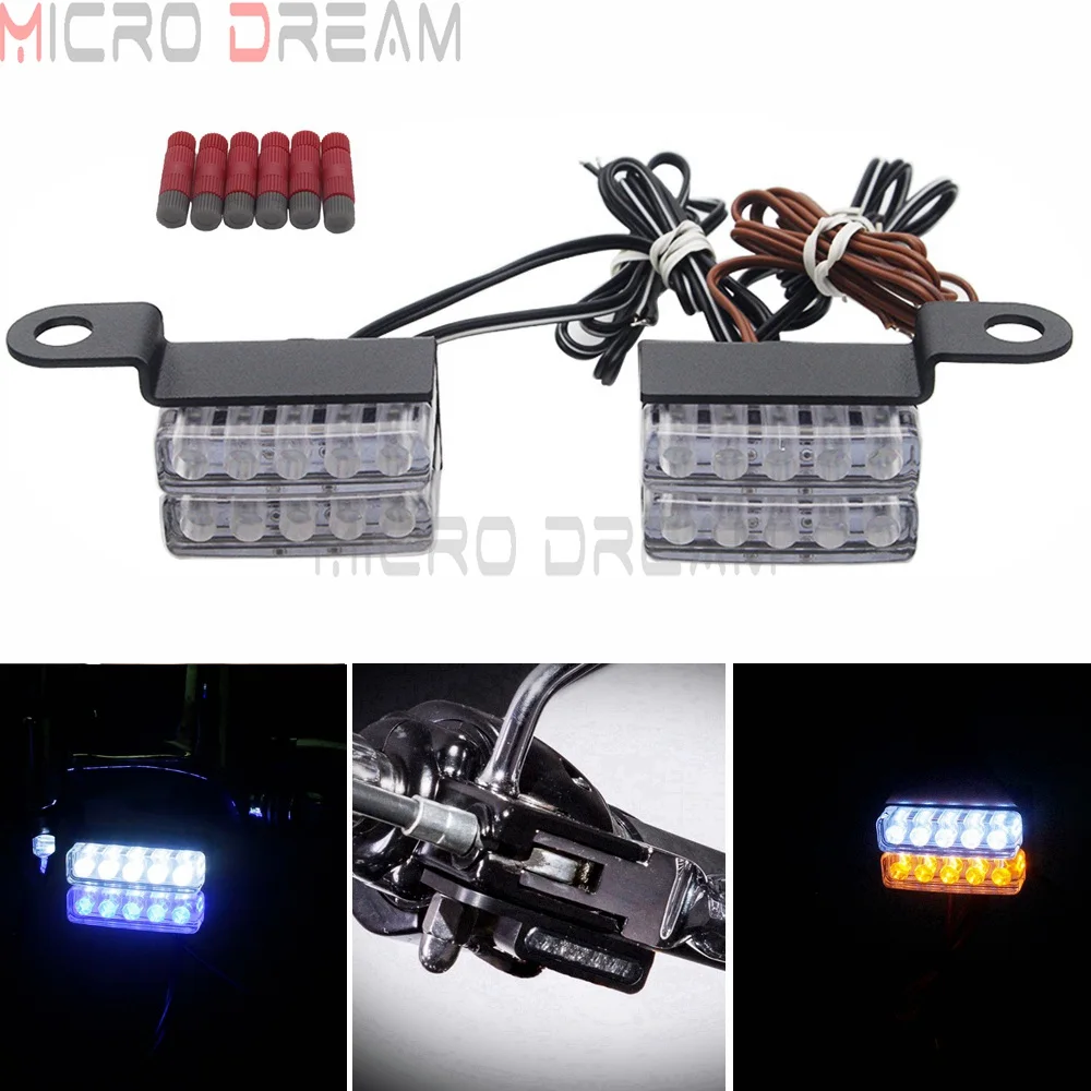 

Mini LED Turn Signal Indicators Light Small Blinker Led for Chopper Cafe Racer Cruiser Flashing Lamp Bracket Universal Motorbike
