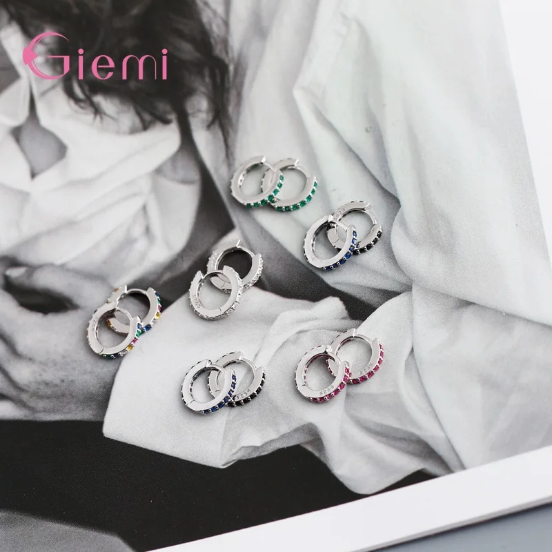 

6mm 8mm 10mm Little Huggies Hoop Earrings Cartilage Small Helix Piercing Conch Earlobe Tragus Gold Silver Circle Hoops Jewelry