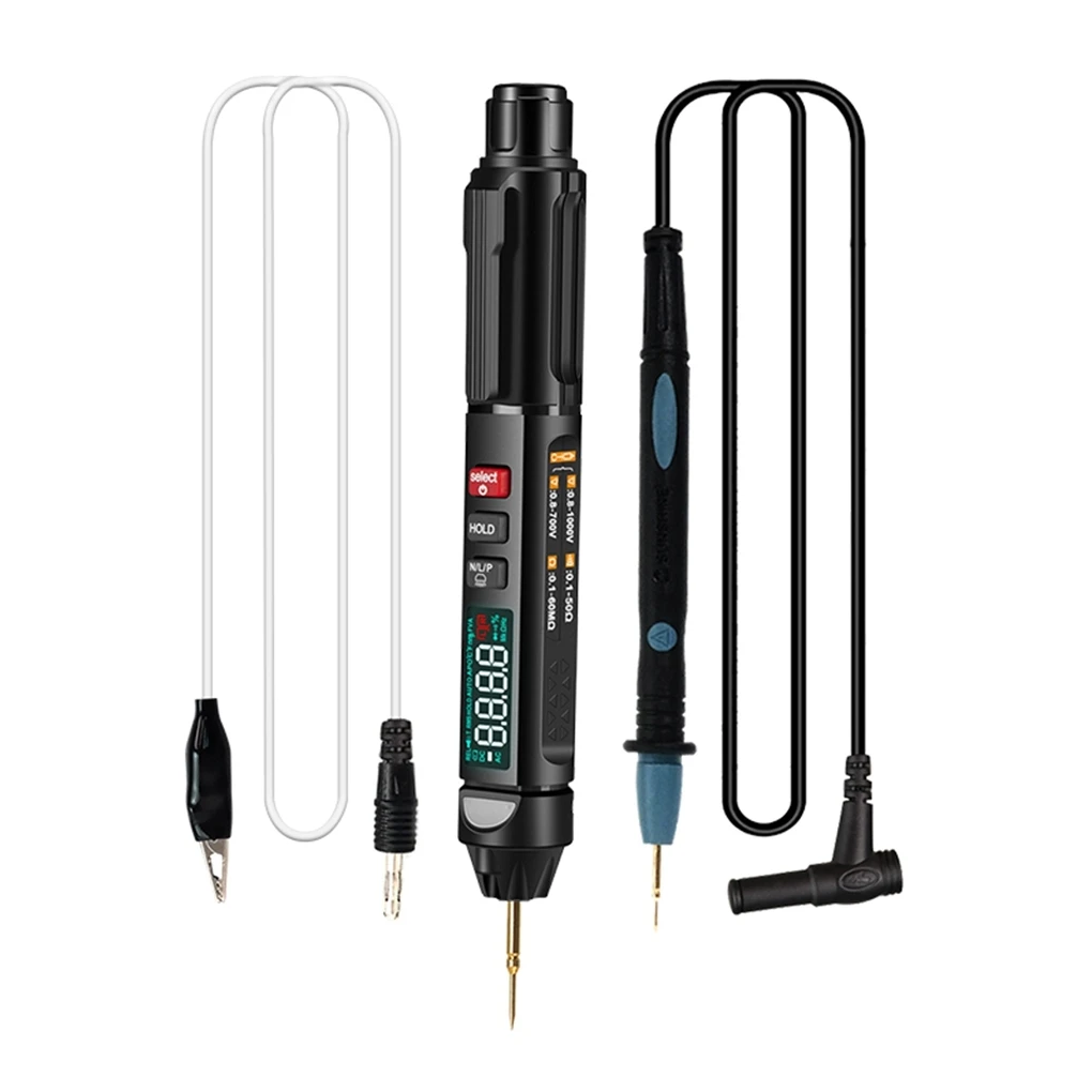 

Digital Leads Pin Pen Probe For Multimeter Voltage Current LCD Non-Contact Tester Needle Tip Alert Voltmeter Ammeter Meter Test