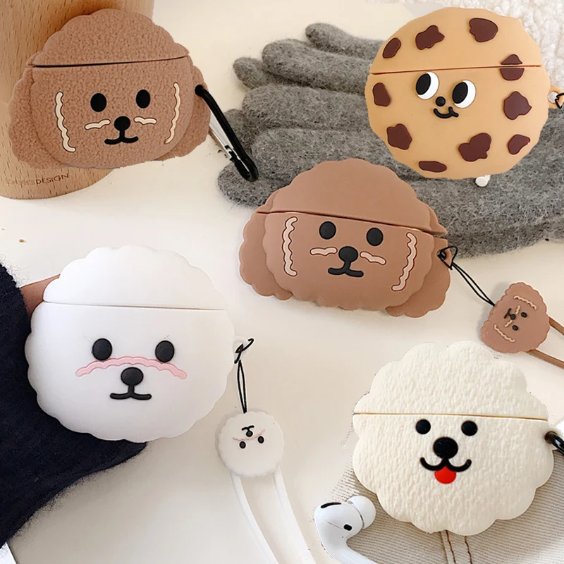 Чехол для AirPods Pro 3D с милыми мультяшными плюшевыми собаками и щенками чехол Apple