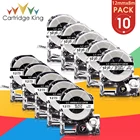 10PK st12 кВт SS12 кВт черно-белая прозрачная лента 12 мм 12 дюйма для печати этикеток Epson King Jim TepraPro