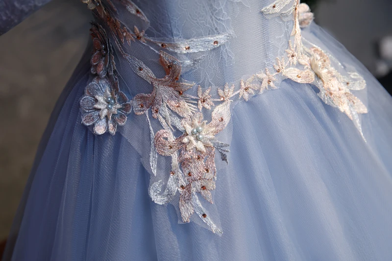 100%real light blue slash collar lace carnival medieval dress Renaissance ball gown queen Victorian dress/Marie Antoinette/Belle | Женская