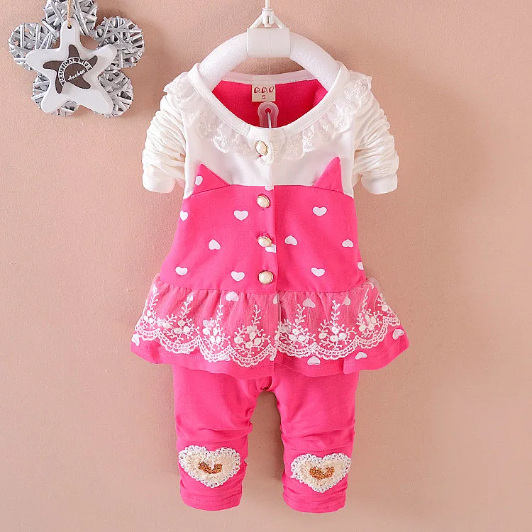 Одежда для маленьких девочек милый корейский кружевной кардиган с принтом в виде