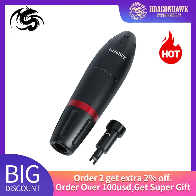 Dragonhawk Mast Newest Tattoo Gun Rotary Tattoo Pen Professional Permanent Makeup Machine Tattoo Studio Supplies