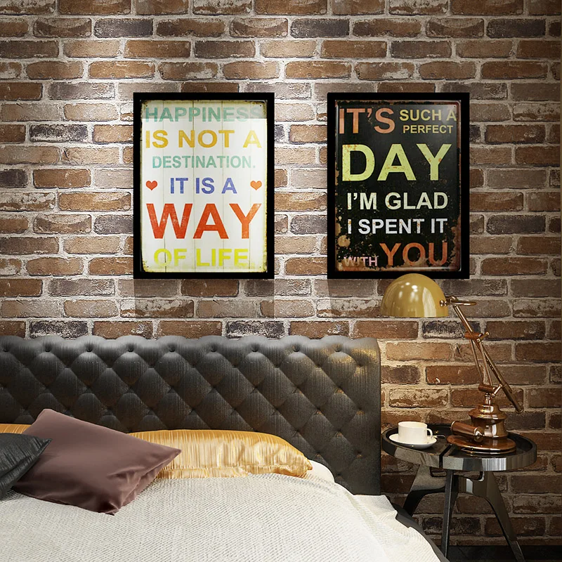 Рулон 3D искусственной кирпичной стены винтажная моющаяся виниловая 3d-бумага в