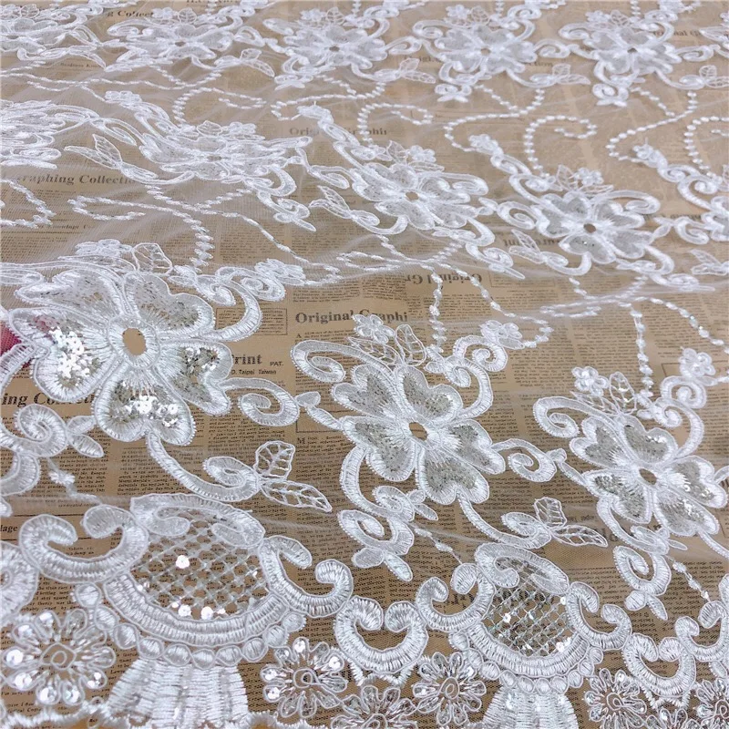

Новинка, белые блестки, кодовая вышивка, кружево, нигерийское Африканское свадебное платье, кружевное платье, ткань для рукоделия
