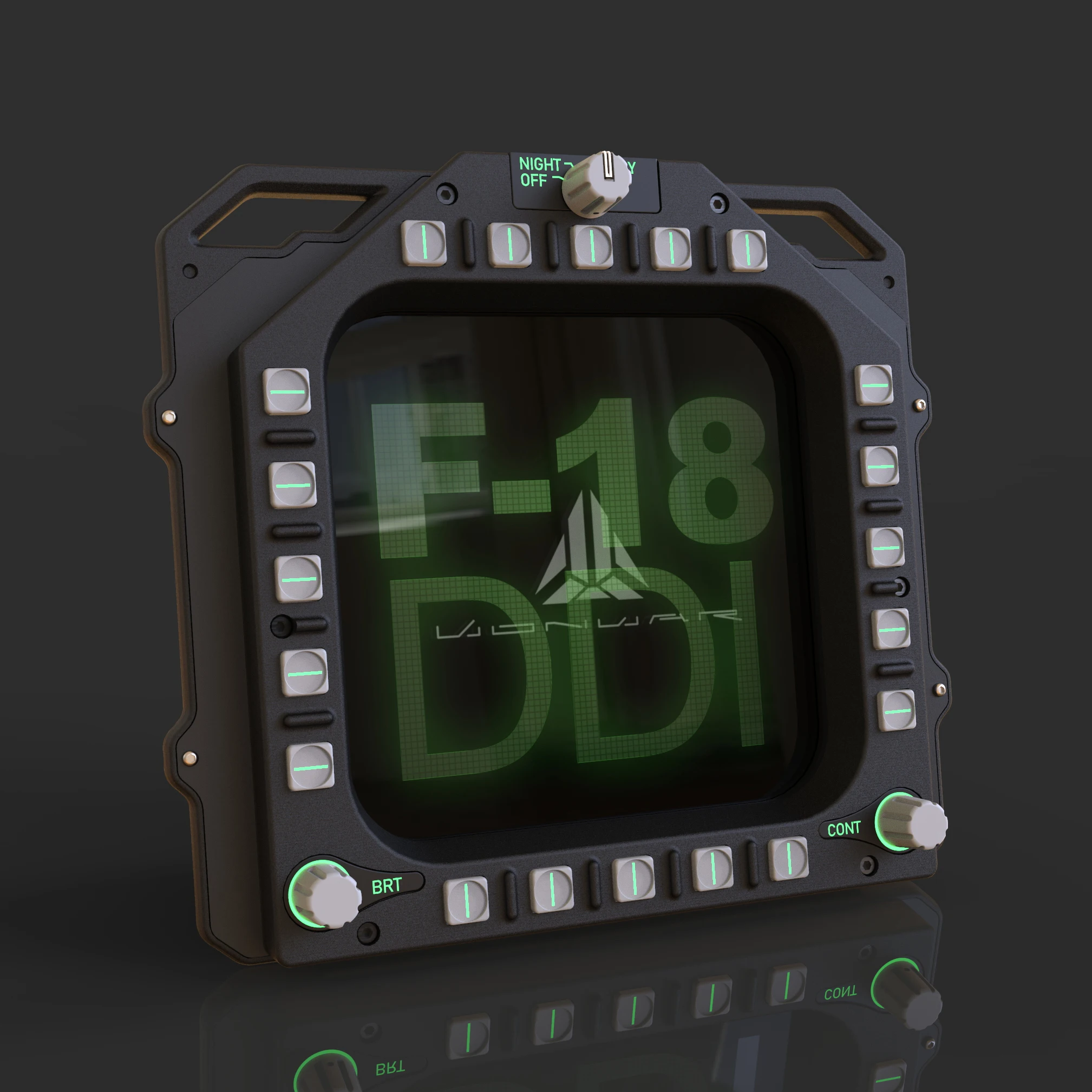 The latest f / A-18C F18 Cockpit Analog Flight DDI and other Instrument DCS or Falcon BMS |