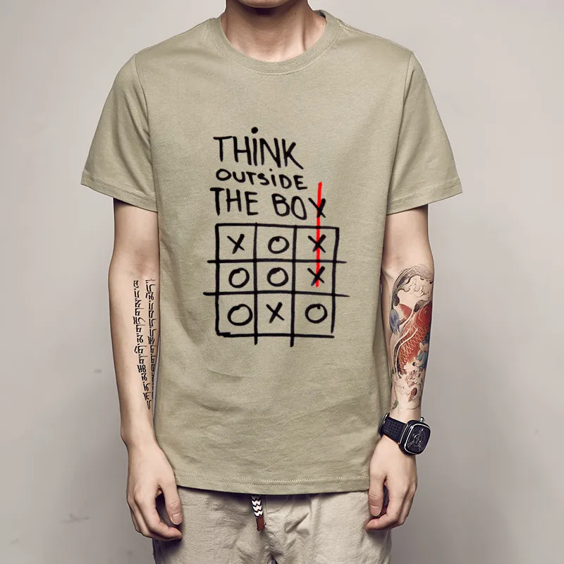 Новинка 2021 модная брендовая футболка с надписью A Think Out The Box Для вездехода