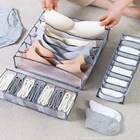 Ящик для хранения нижнего белья, Белый Органайзер для одежды, складные разделители для дома, органайзер для нижнего белья, носков