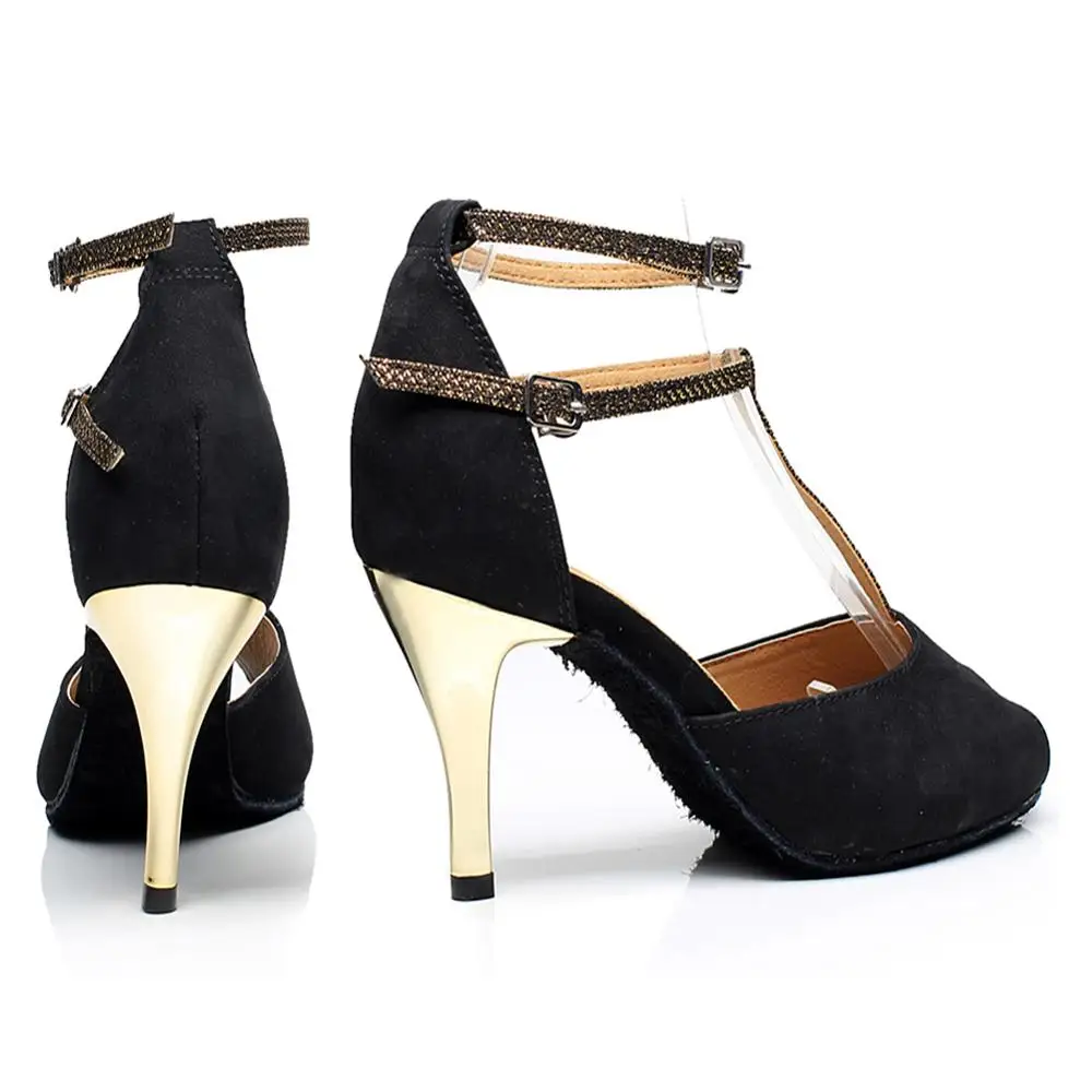 Женские туфли для танцев обувь современных замшевые с открытыми ногами сальсы