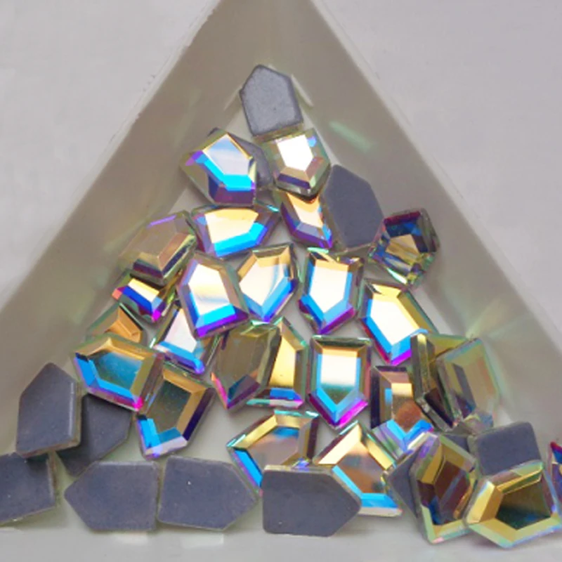 Glass Crystal gray flat back strass Apparel Arts hotfix rhinestones Iron On Hotfix Rhinestones Wedding dress decoracion | Дом и сад