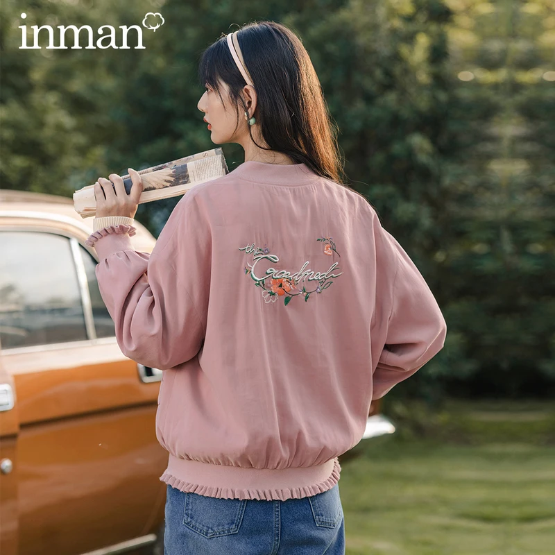 INMAN Весна Осень Спортивная повседневная бейсбольная куртка с воротником и