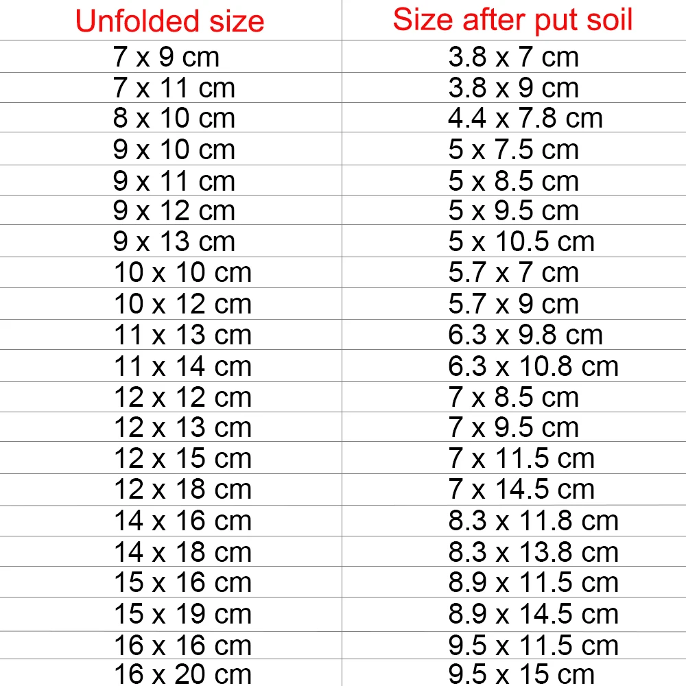 

Biodegradable Nonwoven Fabric Nursery Plant Grow Bags Seedling Growing Planter Planting Pots Garden Eco-Friendly Ventilate Bag