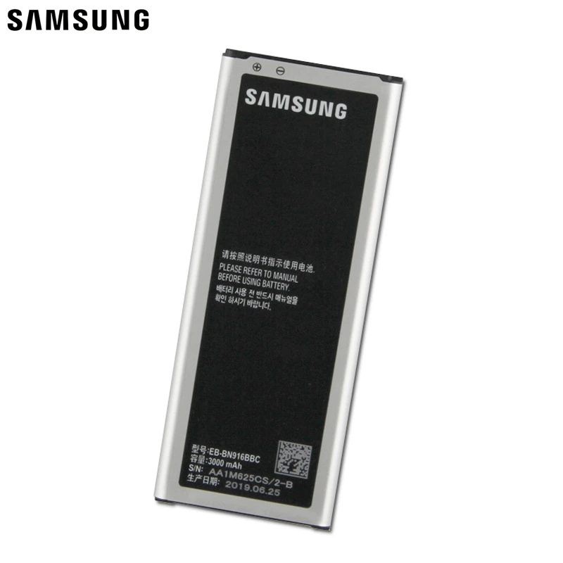 Samsung сменный аккумулятор EB-BN916BBC для samsung GALAXY NOTE4 N9100 N9106W NOTE 4 N9108V N9109V с NFC 3000mAh